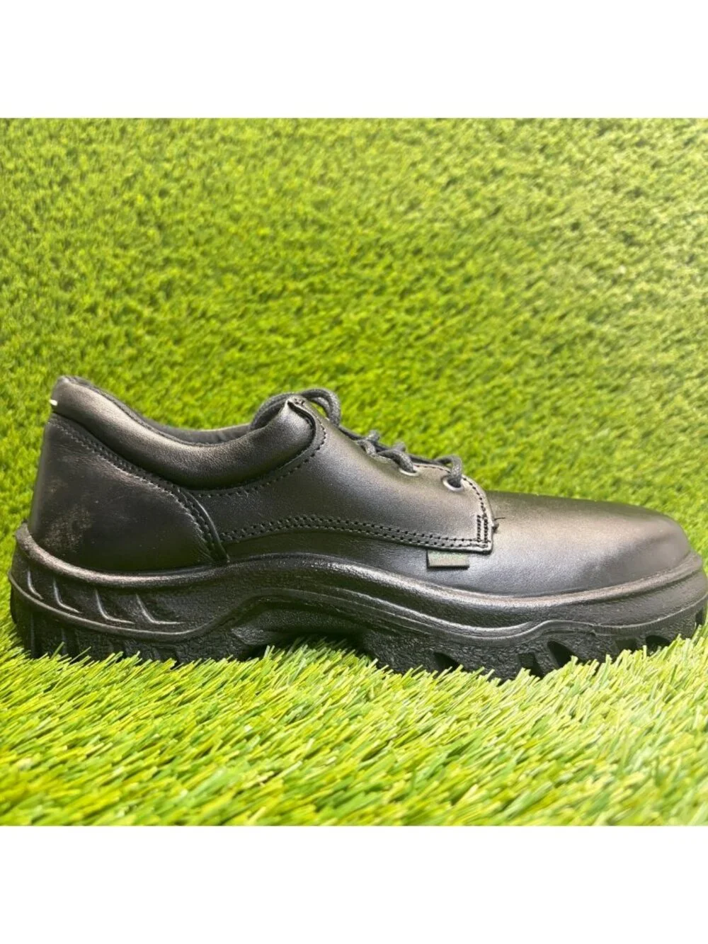 Rocky TMC 5000 Mens Size 10.5 Black Leather Slip-Resistant Oxford Work Shoes